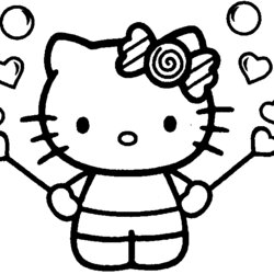 Preeminent Hello Kitty Coloring Pages Home
