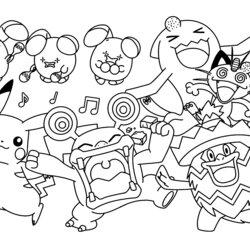 Free Printable Pokemon Coloring Pages Best Image To Print Kids Colouring Color Characters Children