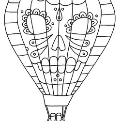 Free Printable Hot Air Balloon Coloring Pages For Kids Color Sheet Print Largest