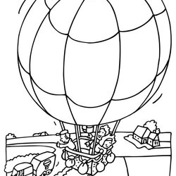Legit Coloring Pages Hot Air Balloon Printable Kids Visit