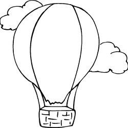Brilliant Free Printable Hot Air Balloon Coloring Pages For Kids Balloons
