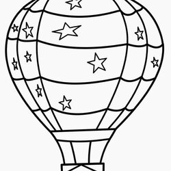 Magnificent Printable Hot Air Balloon Coloring Pages For Kids
