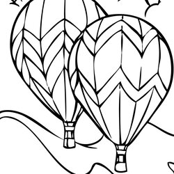 Admirable Free Printable Hot Air Balloon Coloring Pages For Kids Balloons Book Images