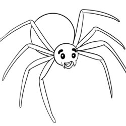 Free Printable Spider Coloring Page Pages