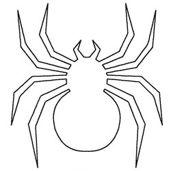 Brilliant Halloween Spider Template Coloring Print Pages Printable Sheets