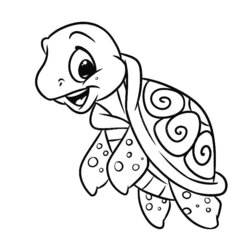 Matchless Turtle Coloring Pages For Children Turtles Kids Print Color Simple Animals