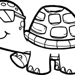 Peerless Cute Cartoon Turtle Coloring Pages