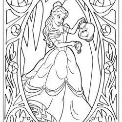 Preeminent Printable Disney Belle Coloring Pages Princess Colouring Drawing Print Tweet Email Books Choose