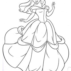 Disney Belle Drawing At Free Download Coloring Pages