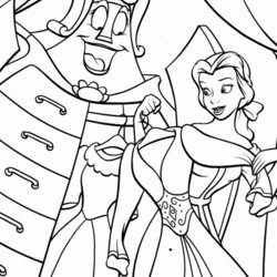 Matchless Disney Belle Coloring Pages Home