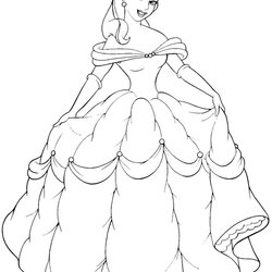 Super Free Printable Belle Coloring Pages For Kids To Print