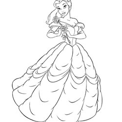 Superior Disney Belle Coloring Pages To Print Geneva