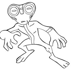 Matchless Free Printable Ben Coloring Pages For Kids Alien