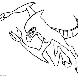 Preeminent Printable Ben Ten Coloring Pages For Kids Kevin