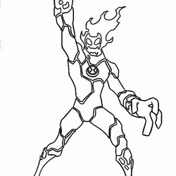 Exceptional Ben Coloring Pages At Free Download Ten Printable Alien Force Drawing Color Year Step Holly