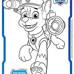 Terrific Paw Patrol Colouring Pages And Activity Sheets In The Playroom Coloring Printable Chase Birthday