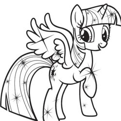 Preeminent Twilight Sparkle Coloring Page My Little Pony Tracy Hendrix Via