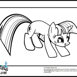 Great My Little Pony Twilight Sparkle Coloring Pages Team Colors Something Found Printable