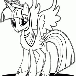 Exceptional Twilight Sparkle Coloring Pages Best For Kids Princess Pony Little Drawing Para Print Color