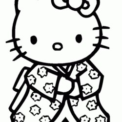 Splendid Hello Kitty Coloring Pages To Print Kids Color Funny Characters For