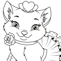 Magnificent Kitty Coloring Page Growing Up In Santa Cruz February