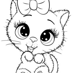 Worthy Kitty Coloring Pages For You Cuties