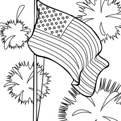The Highest Standard American Flag Coloring Pages Best For Kids Fireworks