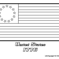 Swell Original American Flag Coloring Page Home Preschool Pages Ages