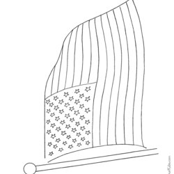 Fine Printable American Flag Coloring Pages Veterans Preschool Sheets Color July Patriotic Kids Print Holiday