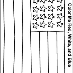 Admirable Simplified American Flag Coloring Page July Preschool Pages Printable Worksheets Crafts Kids Fourth