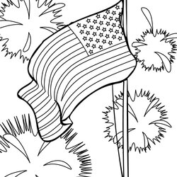 Perfect American Flag Coloring Page For Preschool At Free Pages Color Print Printable