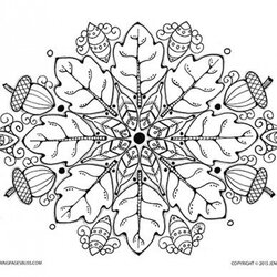 Super Get This Autumn Coloring Pages For Adults Free Printable Mandala Fall Color Para Print Mandalas