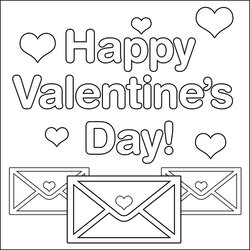 Valentines Day Coloring Pages Celebrate Valentine Printable Happy Color Cards Kids Print Sheets Letters