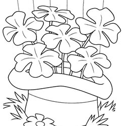 Marvelous Printable St Day Coloring Pages Holiday Vault Patrick Clover Colouring Holidays Print