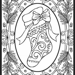 Sterling Relaxing Holiday Coloring Pages Christmas Adult