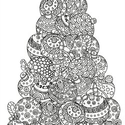Great Absolutely Free Beautiful Christmas Colouring Pages The Diary Coloring Adult Stress Books Tree Advanced