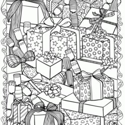 Exceptional Adult Christmas Coloring Page Home Print