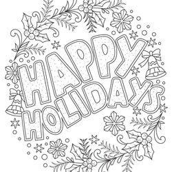 Cool Get This Adult Christmas Coloring Pages Printable Holiday Holidays Happy Colouring Print Kids Beautiful