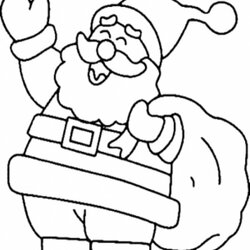 Brilliant Free Printable Santa Coloring Pages For Kids