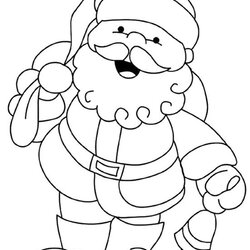 Out Of This World Free Printable Santa Coloring Pages