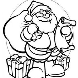Perfect Get This Santa Coloring Page Free Printable Pages Claus Christmas Colouring Kids Print Color Gifts