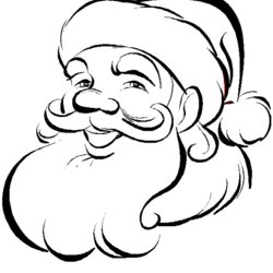 Tremendous Xmas Coloring Pages Santa Christmas Colouring Color Claus Printable Clip Holiday Tree Book Drawing