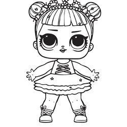 The Highest Quality Princess Doll Coloring Page Scaled