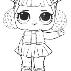 Excellent Surprise Printable Customize And Print Doll Coloring Pages Snow Angel