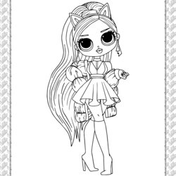 Superlative Coloring Book Printable Doll Page