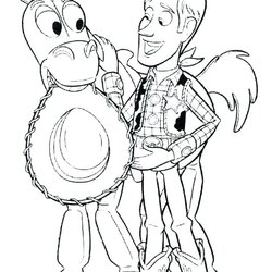 Matchless Toy Story Coloring Pages Woody At Free Printable Drawing Print Color Buzz Alien Jessie Drawings