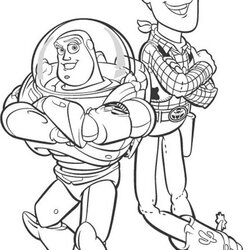 Sublime Disney Toy Story Woody And Buzz Coloring Page Pages To