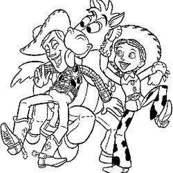 Swell Woody Toy Story Coloring Page At Free Printable Pages Toys Color Andy Friends