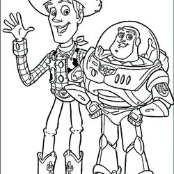 The Highest Standard Woody Toy Story Coloring Page At Free Printable Buzz Pages Drawing Disney Action Color
