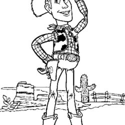 Super Woody Coloring Pages Best For Kids Toy Story Printable Drawing Disney Print Library Choose Board